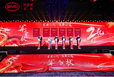 2023比亞迪叉車經(jīng)銷商大會圓滿收官,世恒機械再獲殊榮! 2023比亞迪叉車經(jīng)銷商大會圓滿收官,世恒機械再獲殊榮!